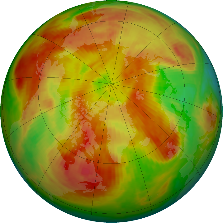 Arctic ozone map for 02 May 1987
